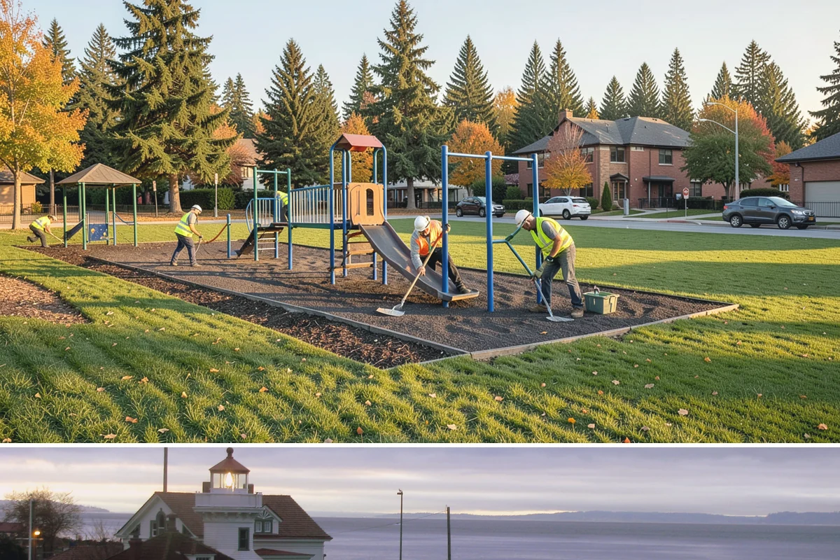 Mulch Installation in Mukilteo, Snohomish County, WA - Mulch is most commonly refreshed in spring to lock in moisture ahead of summer, with a lighter fall application to protect roots...