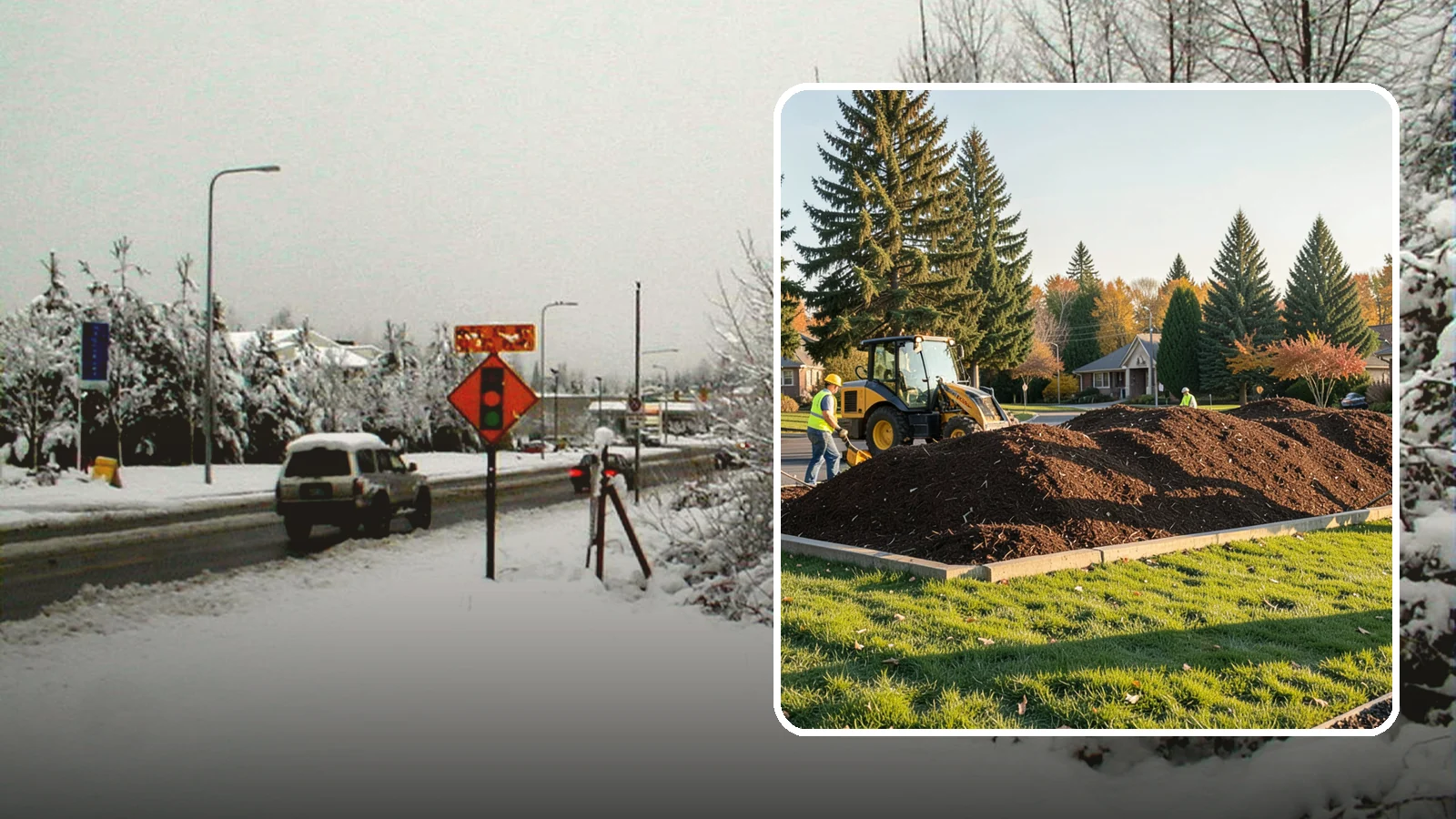Mulch Installation in Newcastle, King County, WA - Fresh mulch installation that suppresses weeds, retains moisture, and gives public beds a uniform finish.