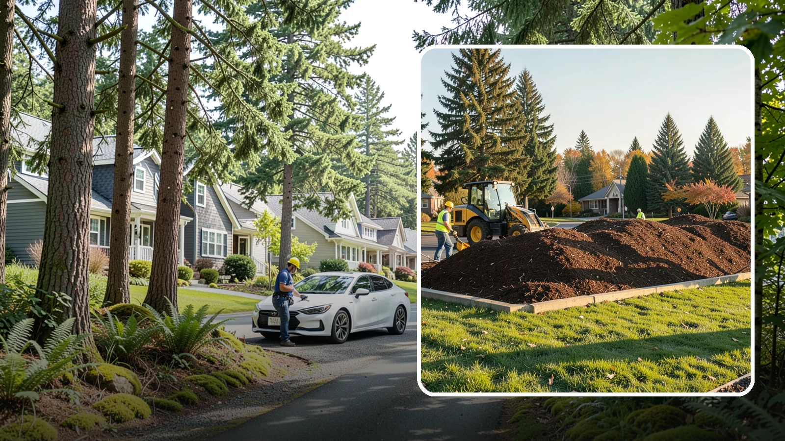 Mulch Installation in Normandy Park, King County, WA - Fresh mulch installation that suppresses weeds, retains moisture, and gives public beds a uniform finish.