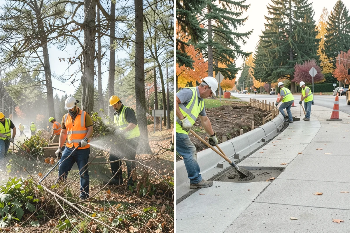 Mulch Installation in North Bend, King County, WA - Prep beds by edging, weeding, and clearing debris