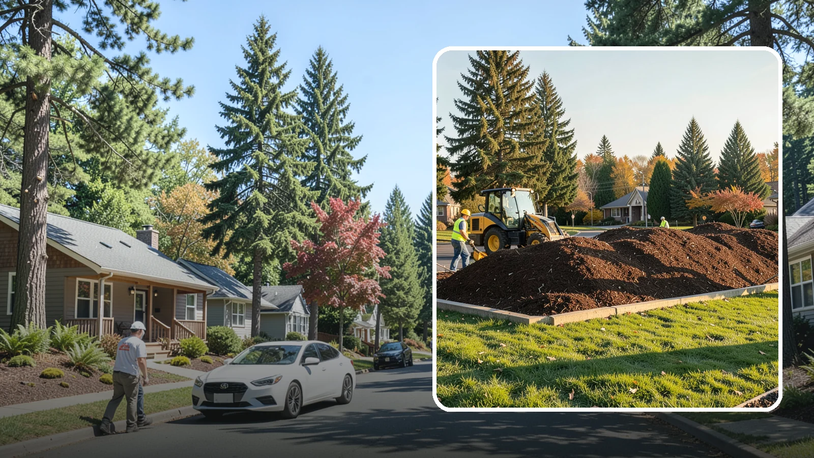 Mulch Installation in Orting, Pierce County, WA - Fresh mulch installation that suppresses weeds, retains moisture, and gives public beds a uniform finish.