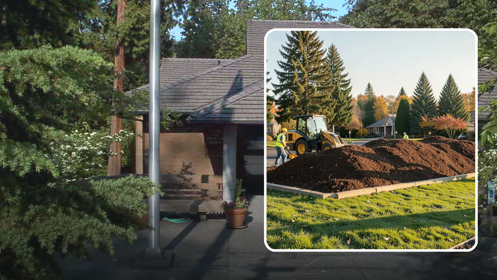 Mulch Installation in Yarrow Point, King County, WA - Fresh mulch installation that suppresses weeds, retains moisture, and gives public beds a uniform finish.