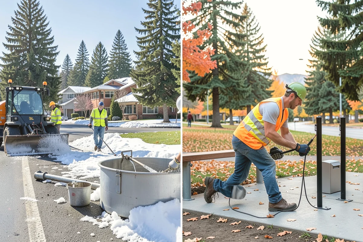 Municipal ADA Ramp Construction in Burien, King County, WA - Field measurement of existing slopes, landings, and drainage