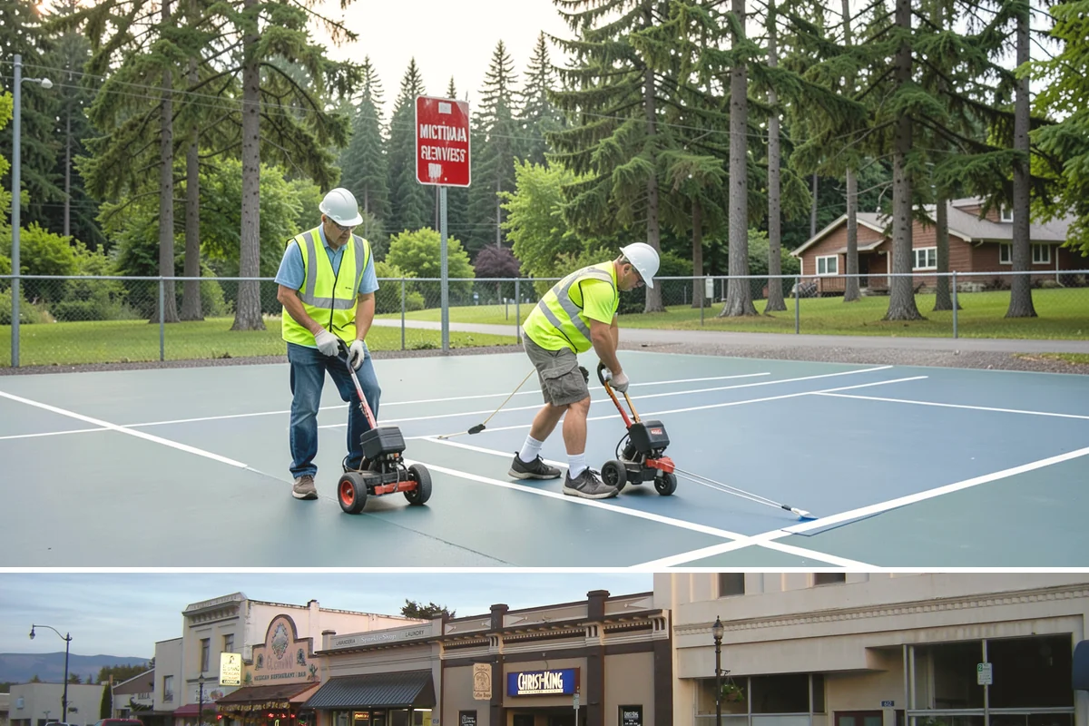 Municipal ADA Ramp Construction in Burlington, Skagit County, WA - Dry-weather months allow the precise finishing and slope control that ramp compliance measurements depend on.