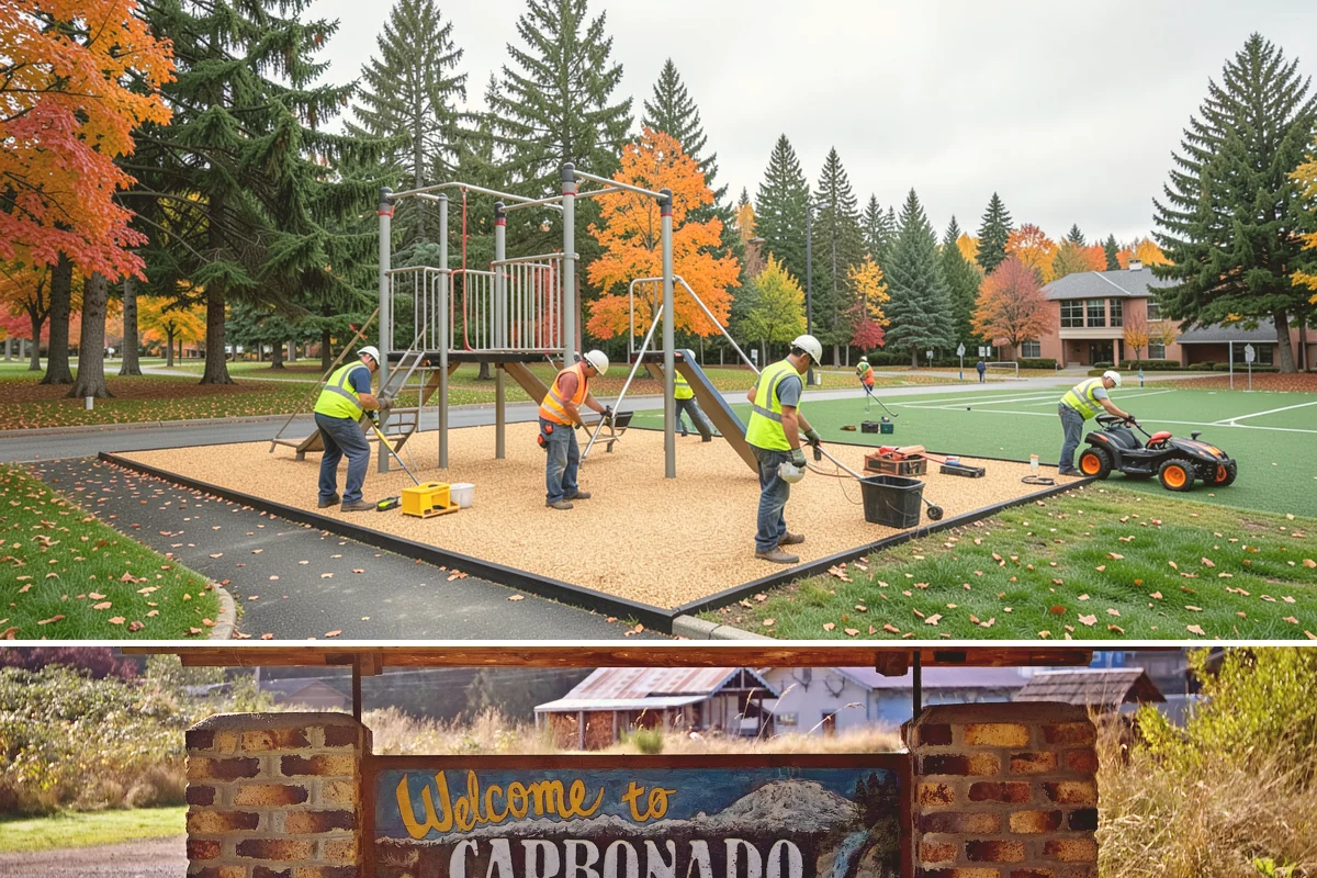 Municipal ADA Ramp Construction in Carbonado, Pierce County, WA - Dry-weather months allow the precise finishing and slope control that ramp compliance measurements depend on.