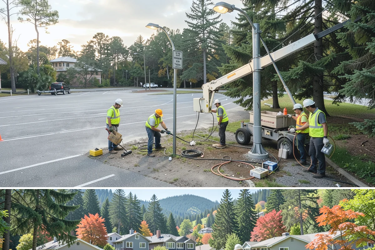Municipal ADA Ramp Construction in Fircrest, Pierce County, WA - Dry-weather months allow the precise finishing and slope control that ramp compliance measurements depend on.