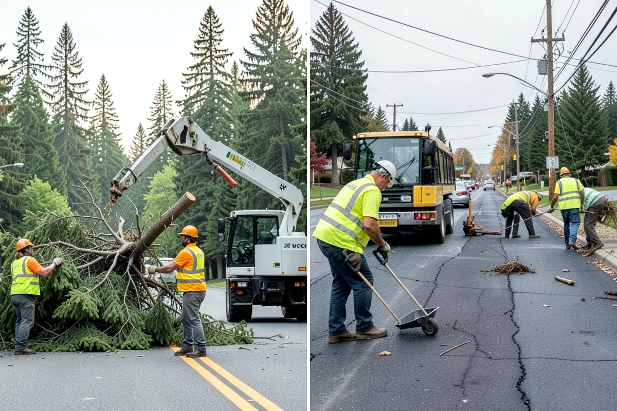 Municipal ADA Ramp Construction in Gig Harbor, Pierce County, WA - Field measurement of existing slopes, landings, and drainage