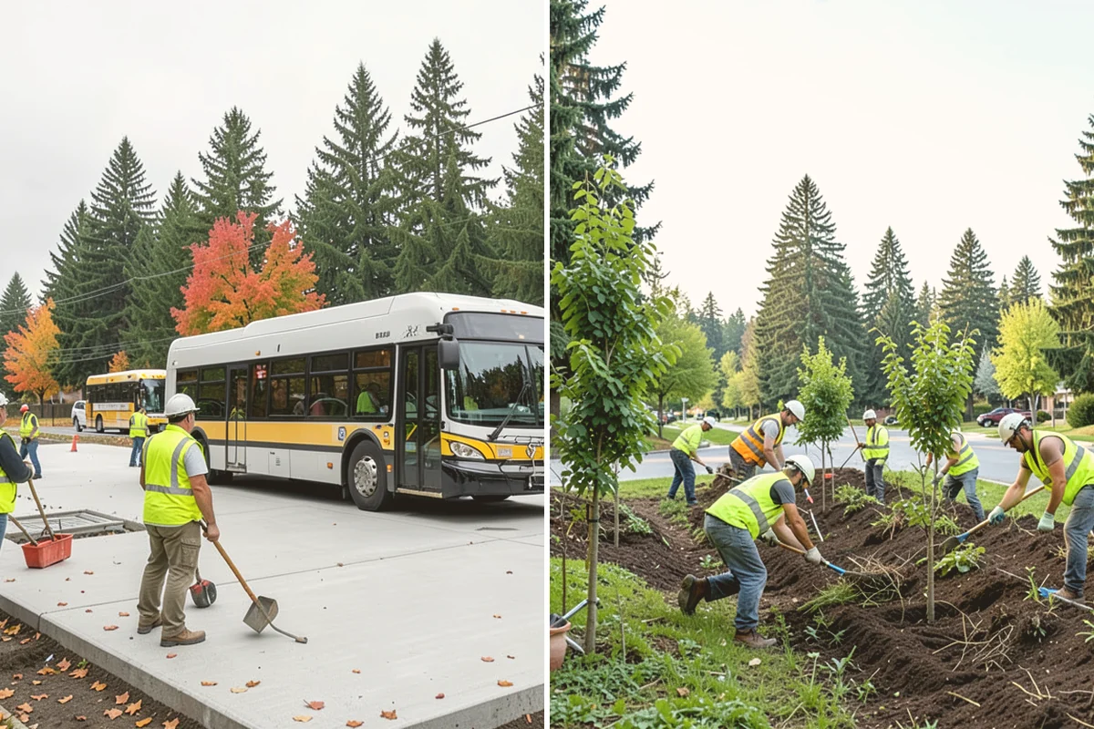 Municipal ADA Ramp Construction in Index, Snohomish County, WA - Field measurement of existing slopes, landings, and drainage