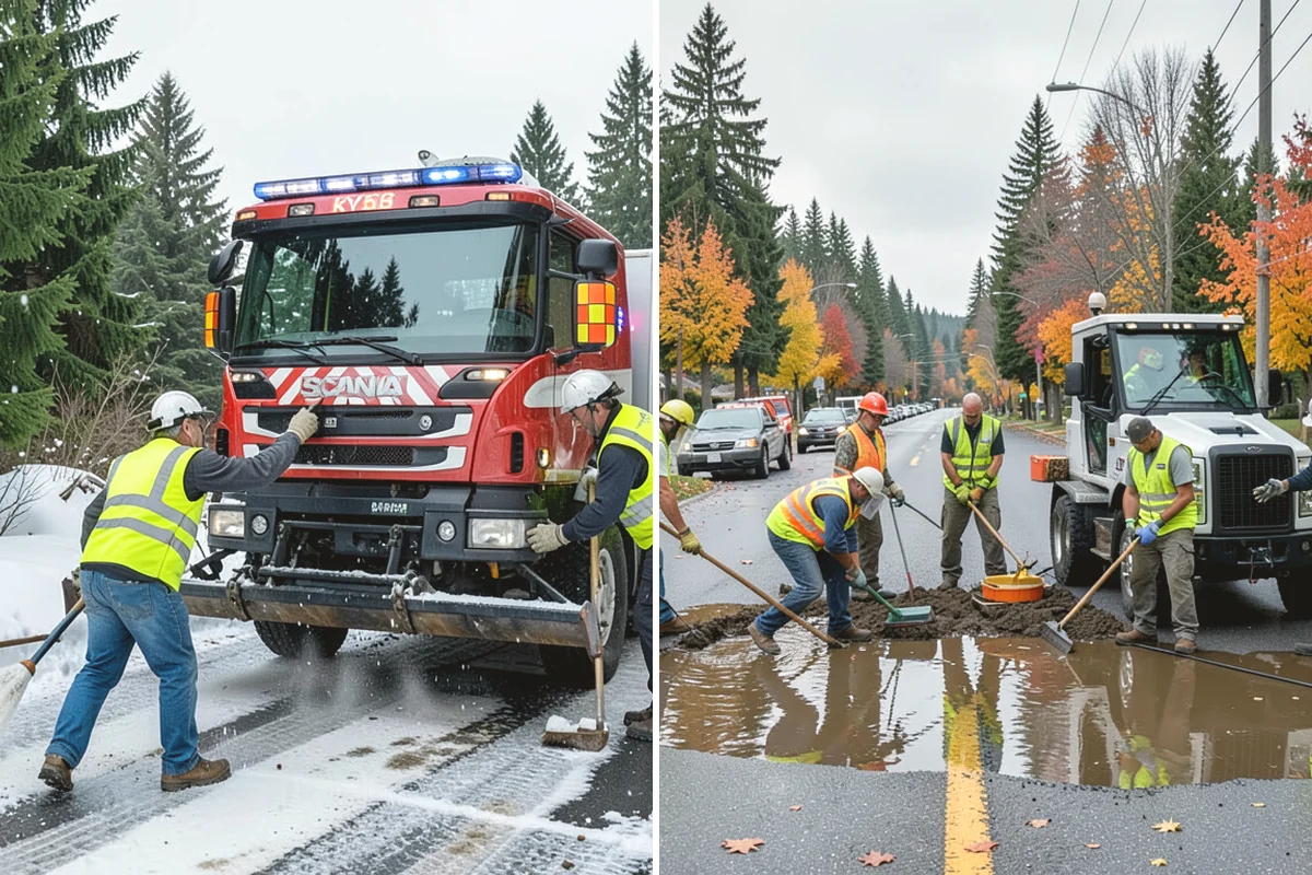 Municipal ADA Ramp Construction in La Conner, Skagit County, WA - Field measurement of existing slopes, landings, and drainage