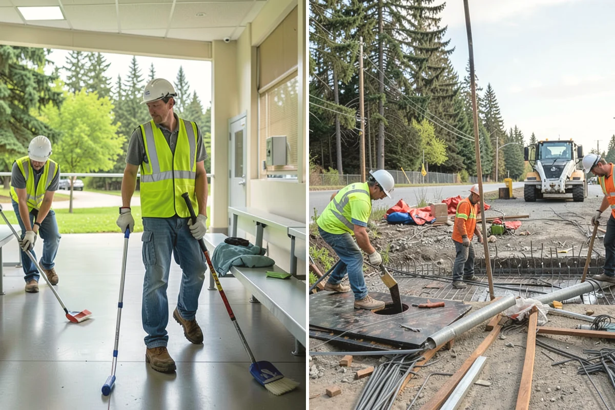 Municipal ADA Ramp Construction in Mountlake Terrace, Snohomish County, WA - Field measurement of existing slopes, landings, and drainage