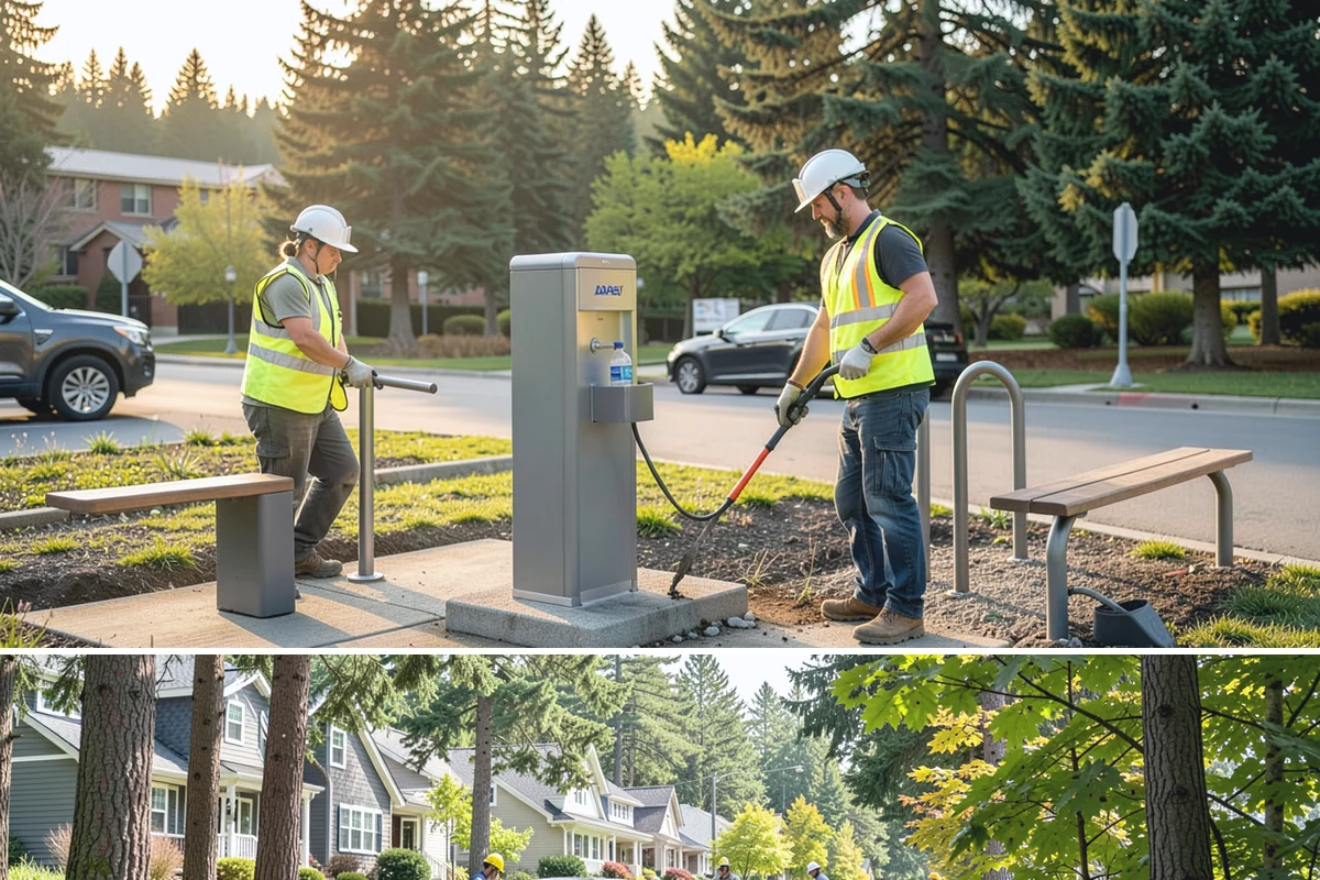 Municipal ADA Ramp Construction in Normandy Park, King County, WA - Dry-weather months allow the precise finishing and slope control that ramp compliance measurements depend on.