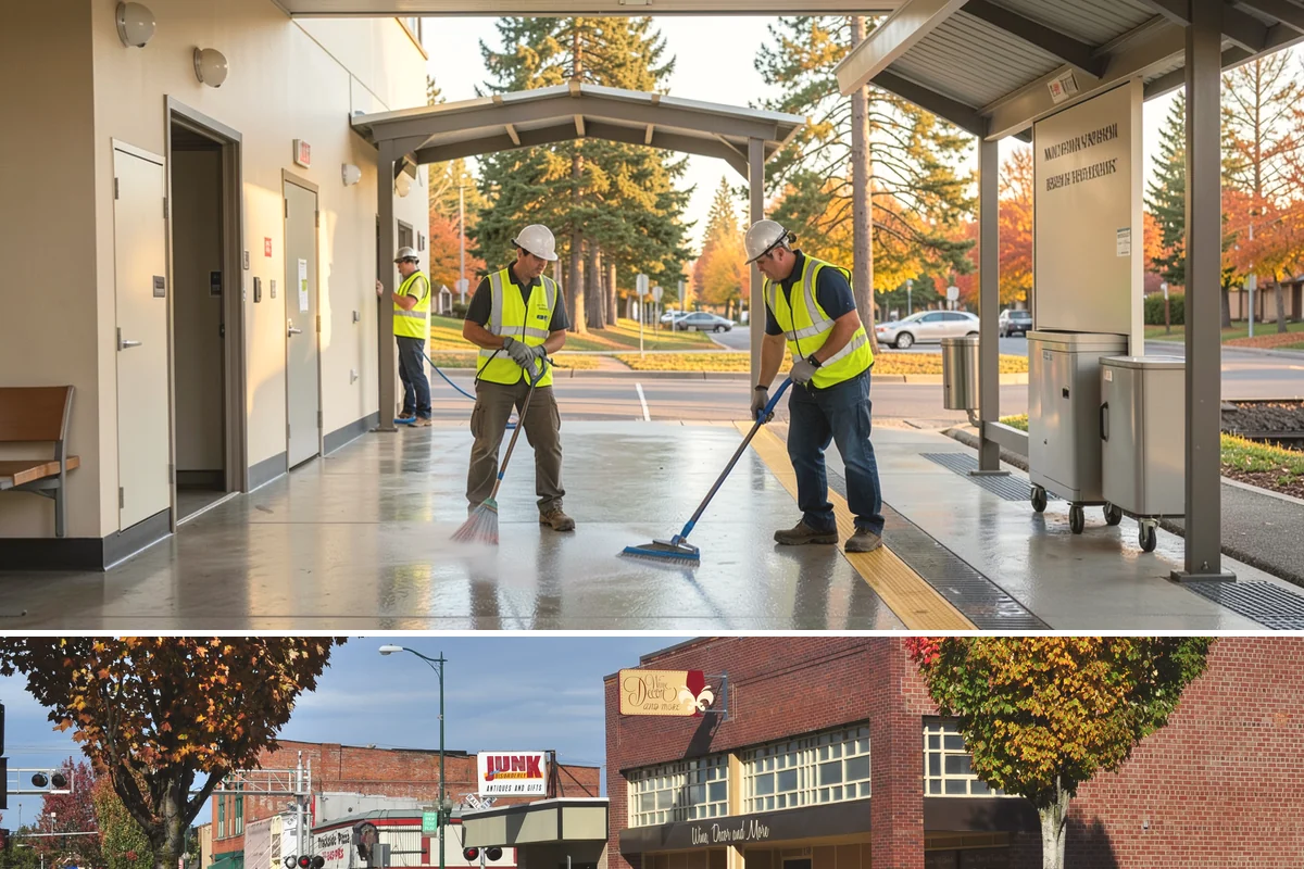 Municipal ADA Ramp Construction in Puyallup, Pierce County, WA - Dry-weather months allow the precise finishing and slope control that ramp compliance measurements depend on.