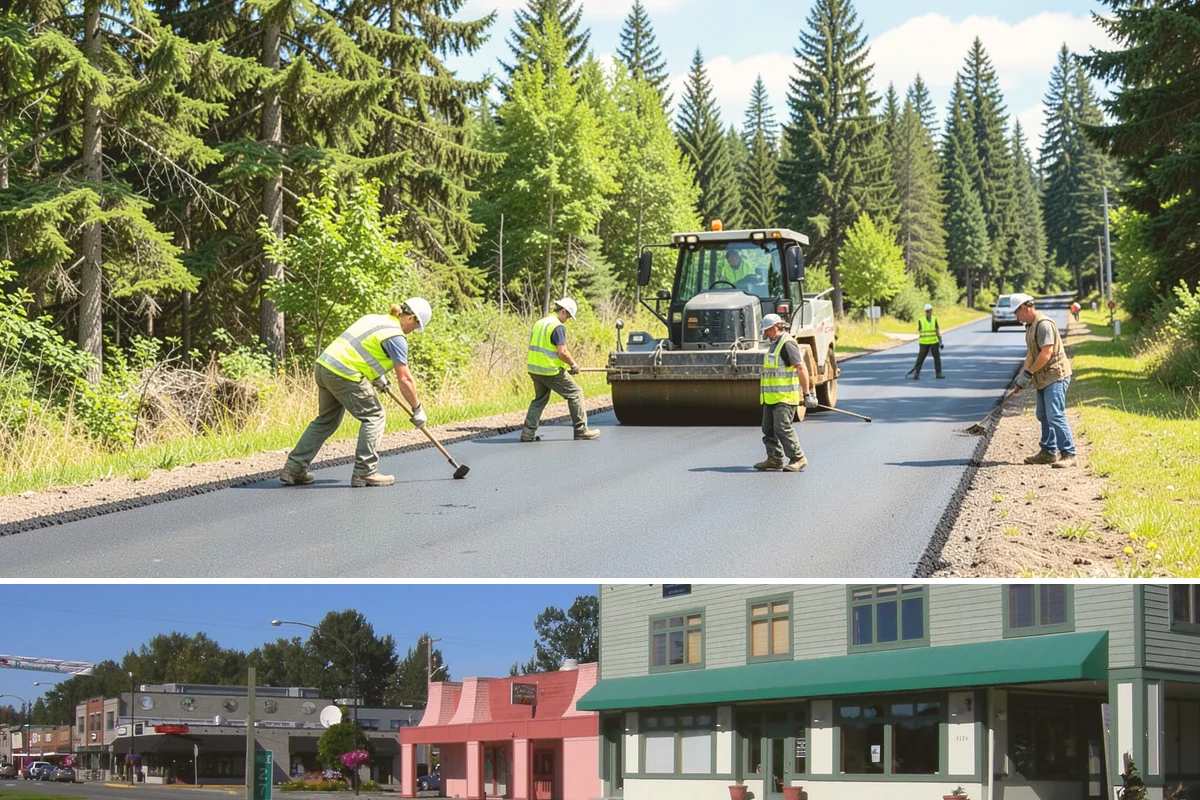 Municipal ADA Ramp Construction in Snoqualmie, King County, WA - Dry-weather months allow the precise finishing and slope control that ramp compliance measurements depend on.