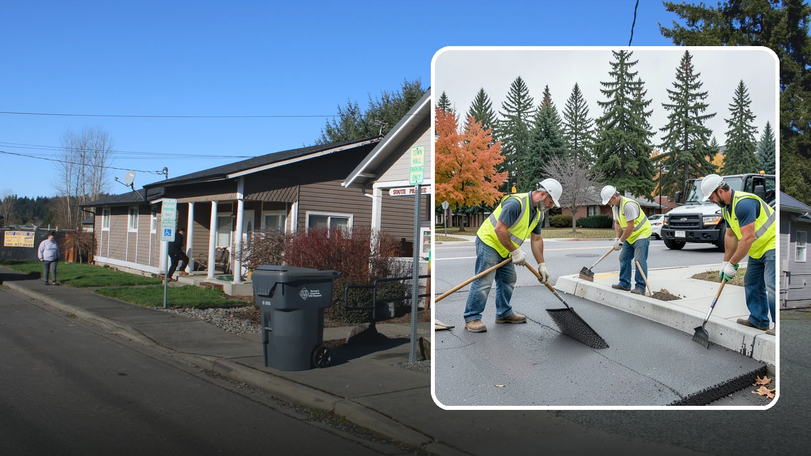 Municipal ADA Ramp Construction in South Prairie, Pierce County, WA - Construct compliant curb ramps that bring intersections into ADA and PROWAG conformance during transition-plan implementation.
