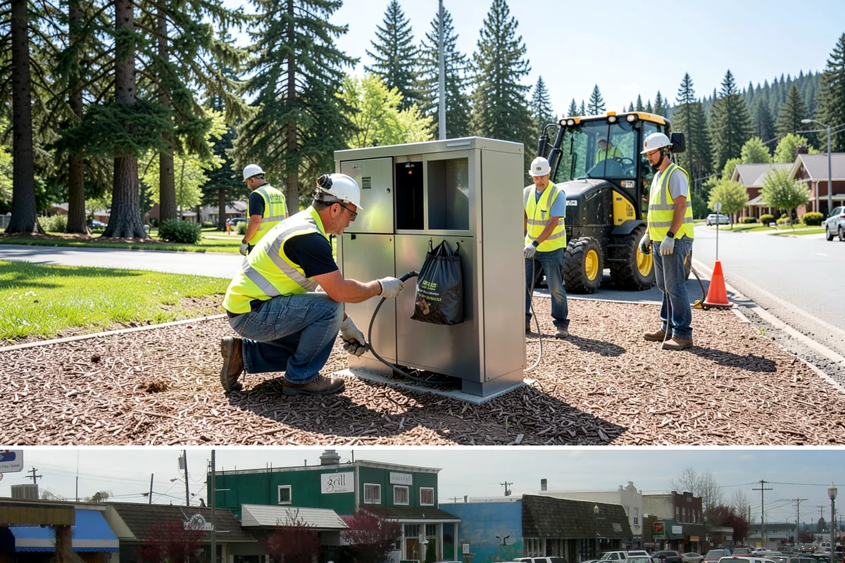 Municipal ADA Ramp Construction in Stanwood, Snohomish County, WA - Dry-weather months allow the precise finishing and slope control that ramp compliance measurements depend on.