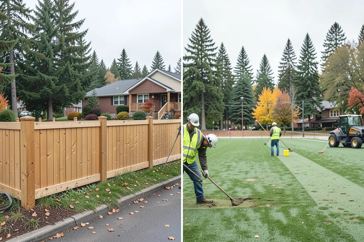 Municipal ADA Ramp Construction in Woodinville, King County, WA - Field measurement of existing slopes, landings, and drainage