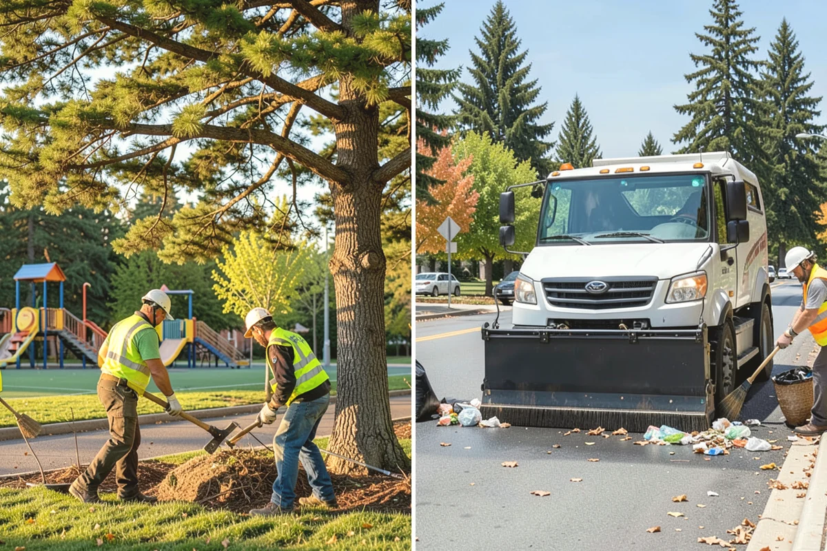 Municipal ADA Ramp Construction in Yarrow Point, King County, WA - Field measurement of existing slopes, landings, and drainage