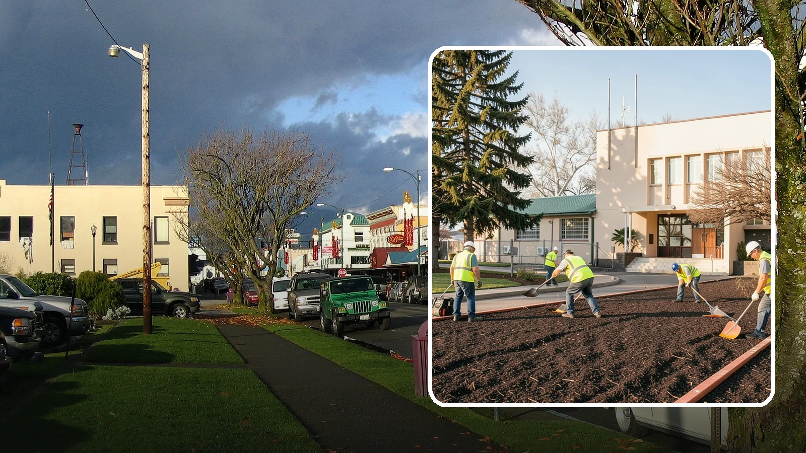 Municipal Bark Installation in Arlington, Snohomish County, WA - We supply and install fresh bark across public beds, medians, and park landscapes to suppress weeds and refresh appearance for...