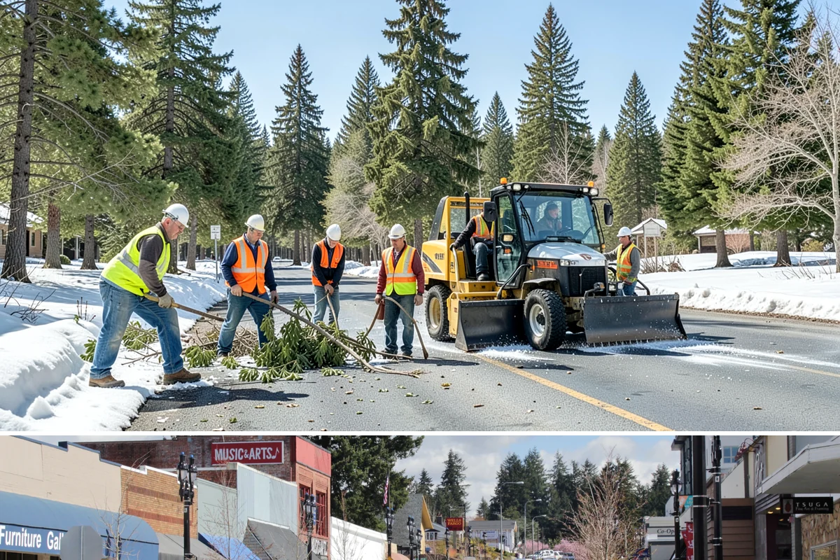 Municipal Bark Installation in Bothell, King County, WA - Bark is best applied in spring to suppress the season's weed growth, with fall touch-ups keeping beds tidy through winter.