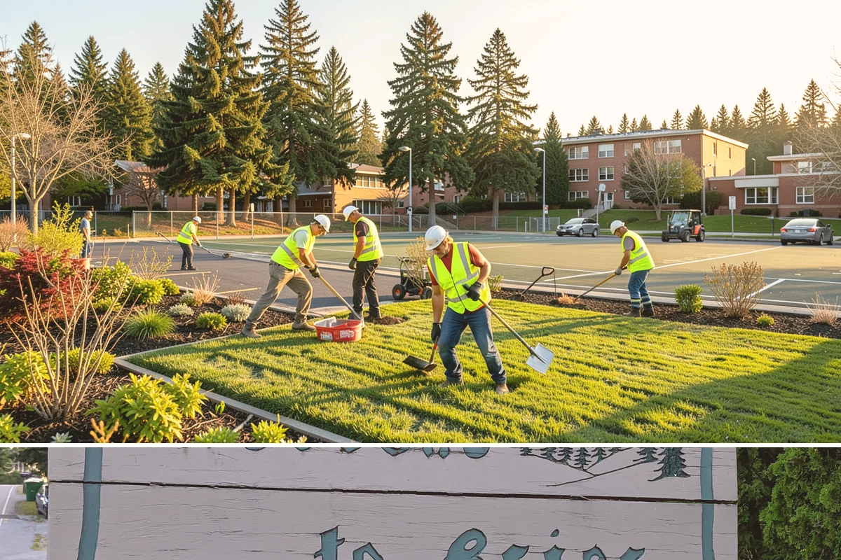 Municipal Bark Installation in Brier, Snohomish County, WA - Bark is best applied in spring to suppress the season's weed growth, with fall touch-ups keeping beds tidy through winter.