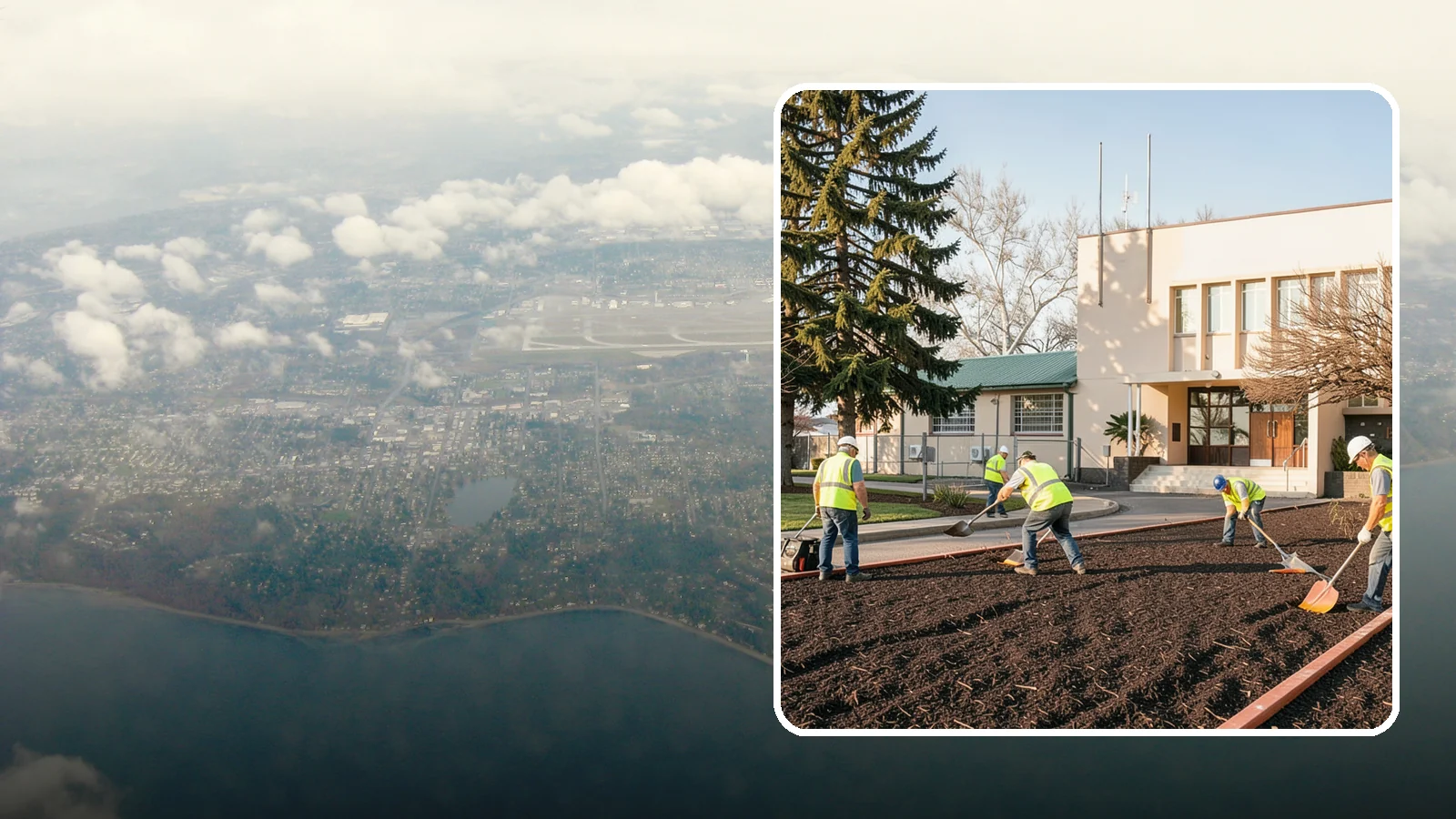 Municipal Bark Installation in Burien, King County, WA - We supply and install fresh bark across public beds, medians, and park landscapes to suppress weeds and refresh appearance for...