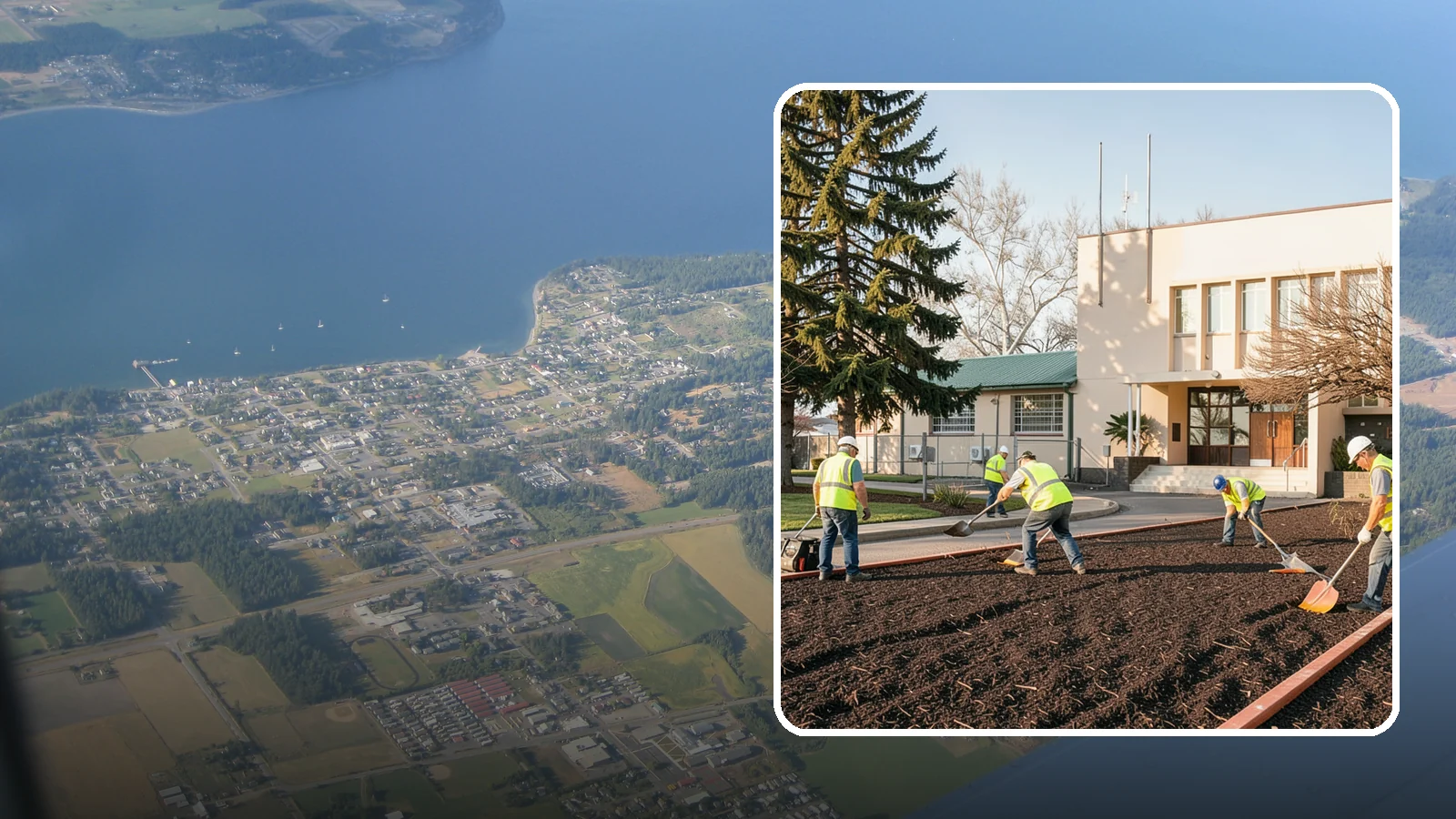 Municipal Bark Installation in Coupeville, Island County, WA - We supply and install fresh bark across public beds, medians, and park landscapes to suppress weeds and refresh appearance for...