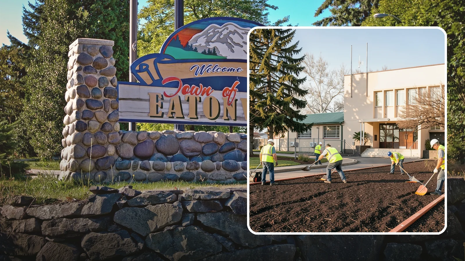 Municipal Bark Installation in Eatonville, Pierce County, WA - We supply and install fresh bark across public beds, medians, and park landscapes to suppress weeds and refresh appearance for...