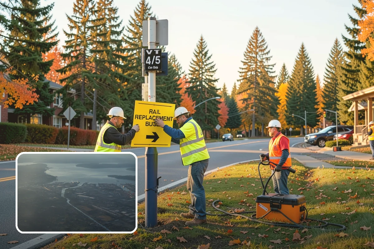 Municipal Bark Installation in Fife, Pierce County, WA - Uniform bark depth improves the appearance of public landscapes