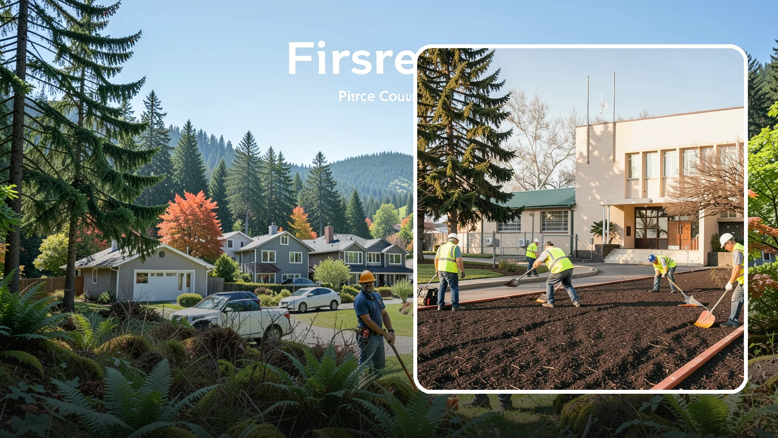Municipal Bark Installation in Fircrest, Pierce County, WA - We supply and install fresh bark across public beds, medians, and park landscapes to suppress weeds and refresh appearance for...