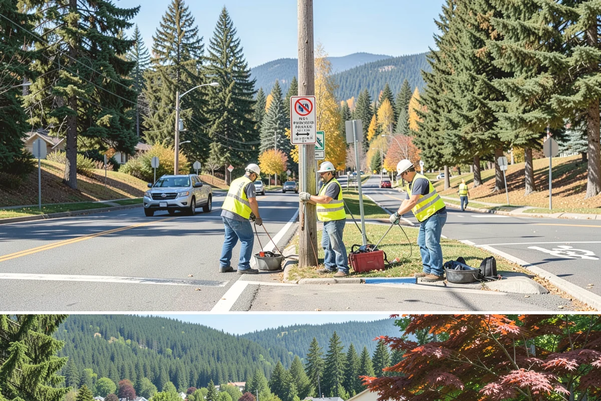 Municipal Bark Installation in Index, Snohomish County, WA - Bark is best applied in spring to suppress the season's weed growth, with fall touch-ups keeping beds tidy through winter.
