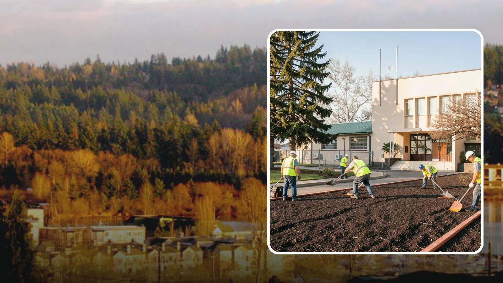 Municipal Bark Installation in Kenmore, King County, WA - We supply and install fresh bark across public beds, medians, and park landscapes to suppress weeds and refresh appearance for...