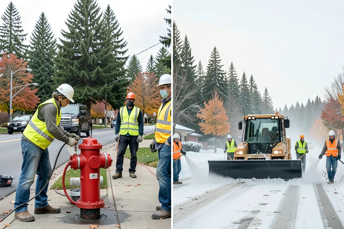 Municipal Bark Installation in Kenmore, King County, WA - We measure beds and confirm bark type, color, and target depth