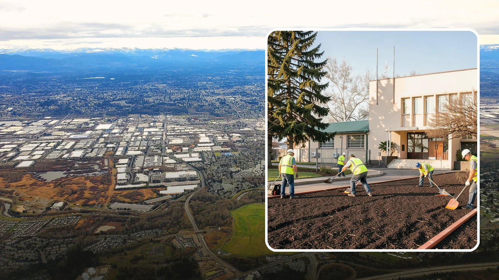 Municipal Bark Installation in Kent, King County, WA - We supply and install fresh bark across public beds, medians, and park landscapes to suppress weeds and refresh appearance for...