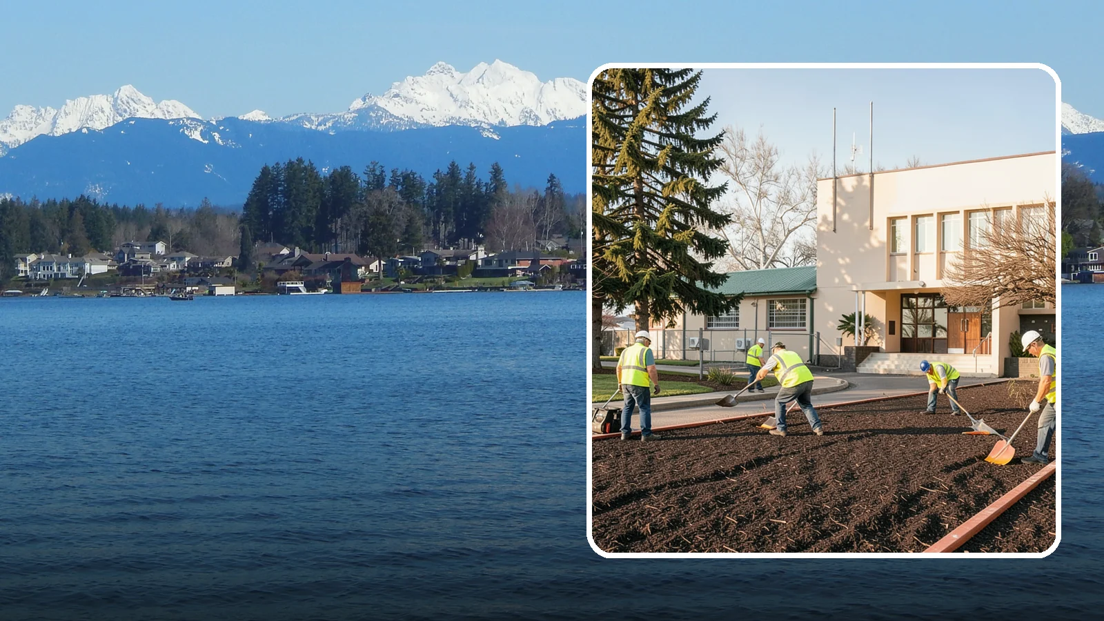 Municipal Bark Installation in Lake Stevens, Snohomish County, WA - We supply and install fresh bark across public beds, medians, and park landscapes to suppress weeds and refresh appearance for...