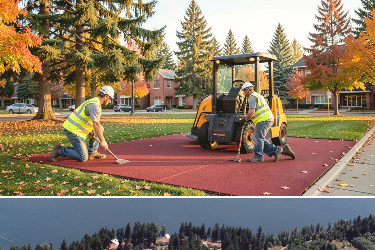 Municipal Bark Installation in Lakewood, Pierce County, WA - Bark is best applied in spring to suppress the season's weed growth, with fall touch-ups keeping beds tidy through winter.