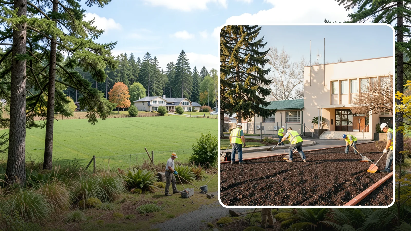 Municipal Bark Installation in Lyman, Skagit County, WA - We supply and install fresh bark across public beds, medians, and park landscapes to suppress weeds and refresh appearance for...