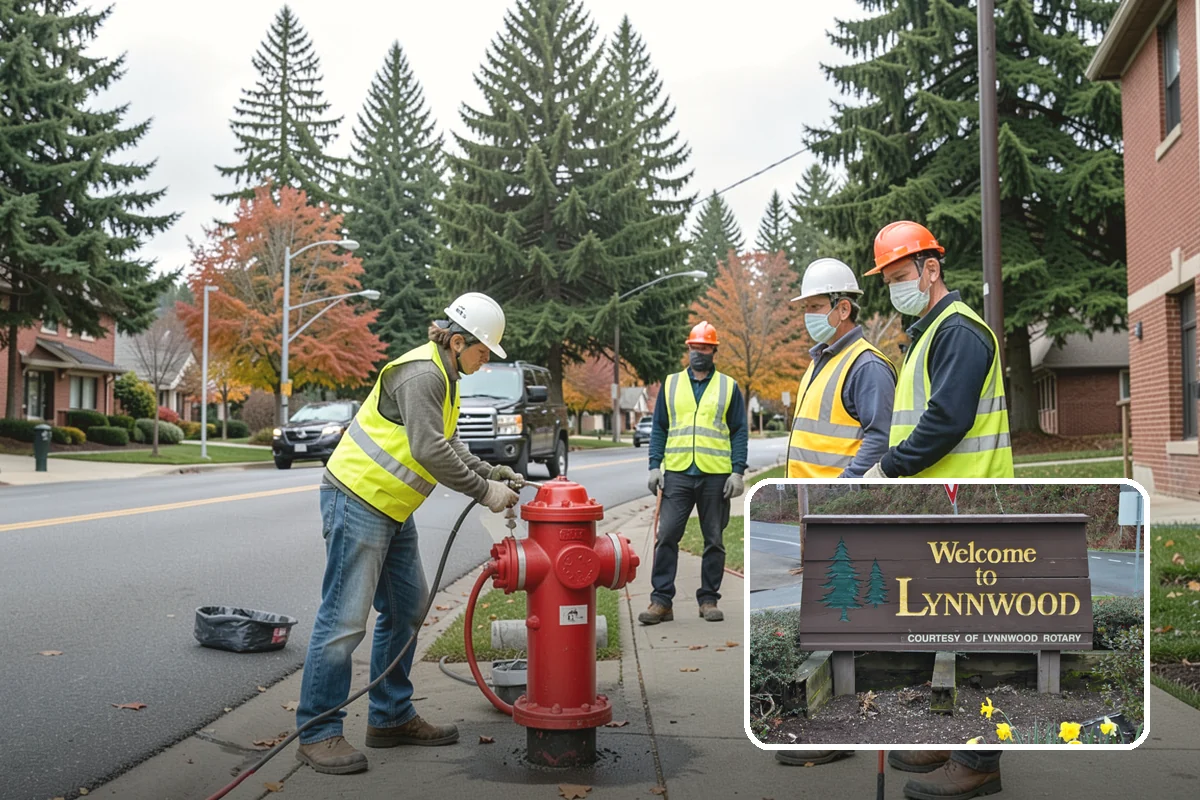 Municipal Bark Installation in Lynnwood, Snohomish County, WA - Uniform bark depth improves the appearance of public landscapes