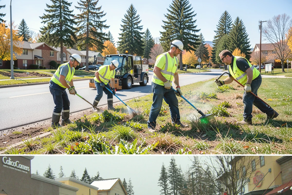 Municipal Bark Installation in Mill Creek, Snohomish County, WA - Bark is best applied in spring to suppress the season's weed growth, with fall touch-ups keeping beds tidy through winter.