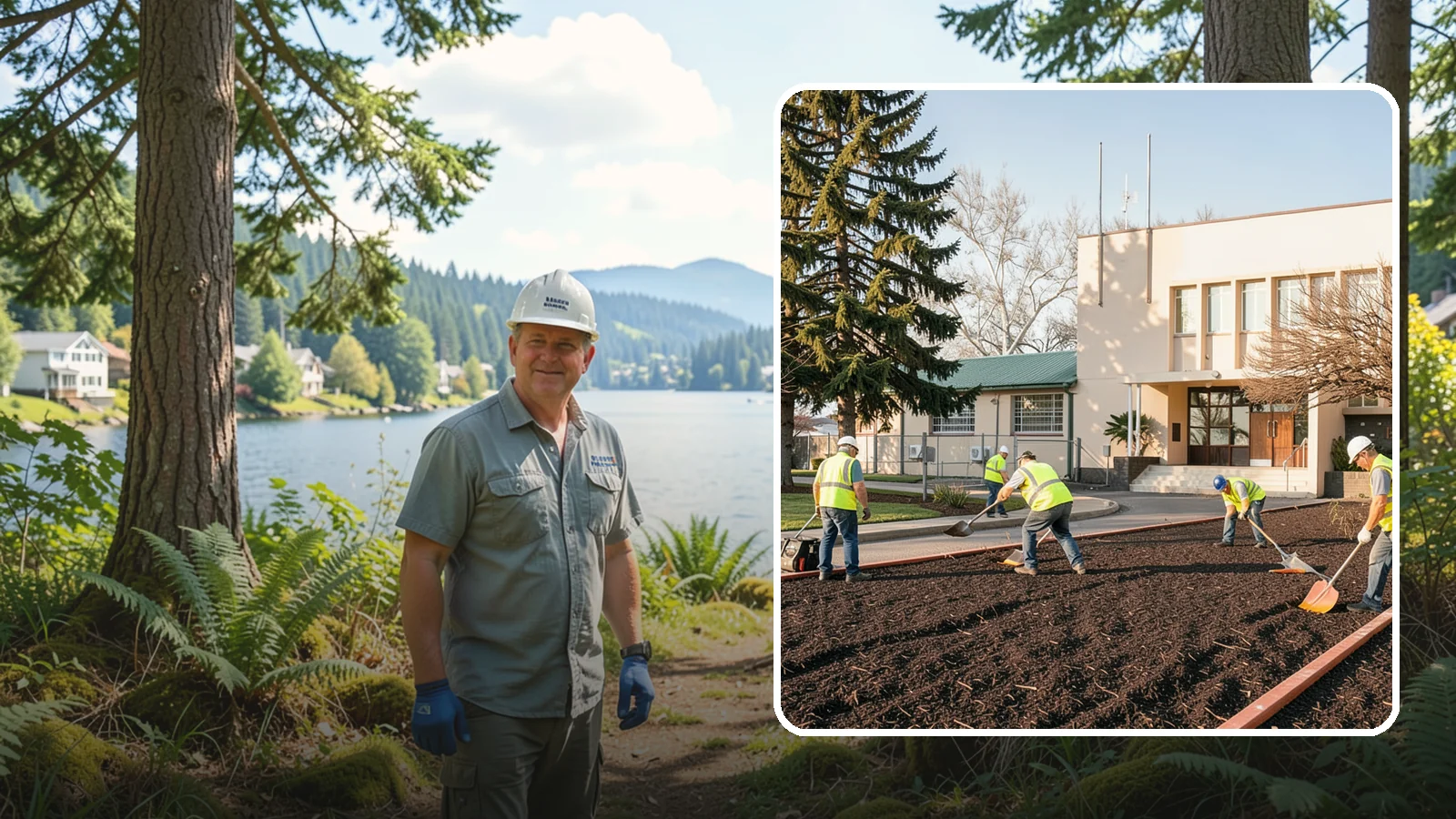 Municipal Bark Installation in Milton, King County, WA - We supply and install fresh bark across public beds, medians, and park landscapes to suppress weeds and refresh appearance for...