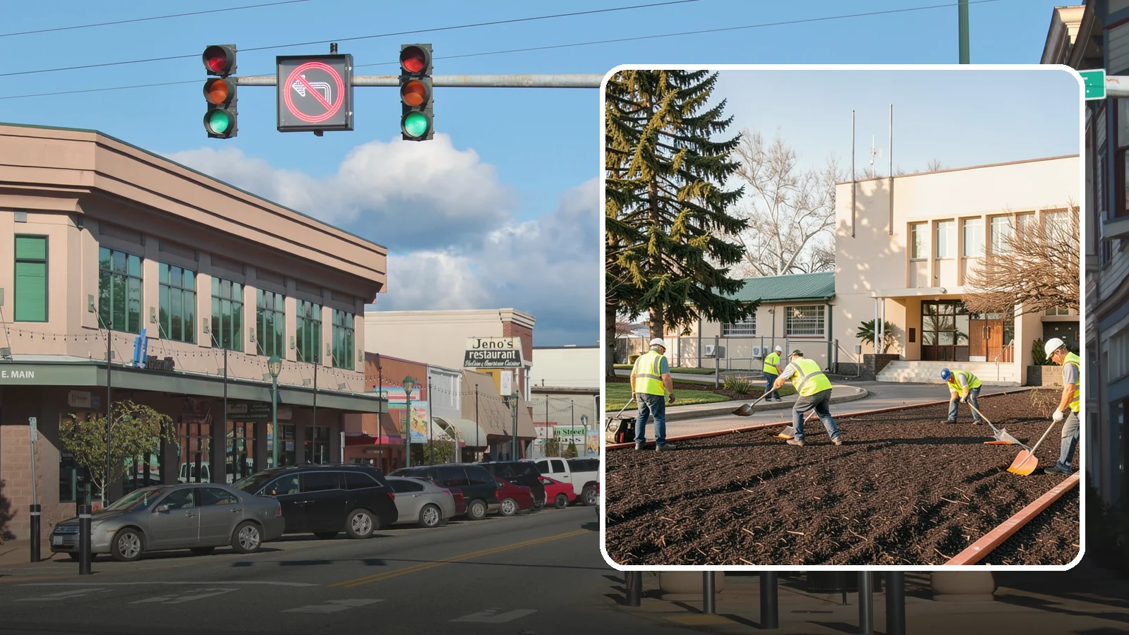 Municipal Bark Installation in Monroe, Snohomish County, WA - We supply and install fresh bark across public beds, medians, and park landscapes to suppress weeds and refresh appearance for...