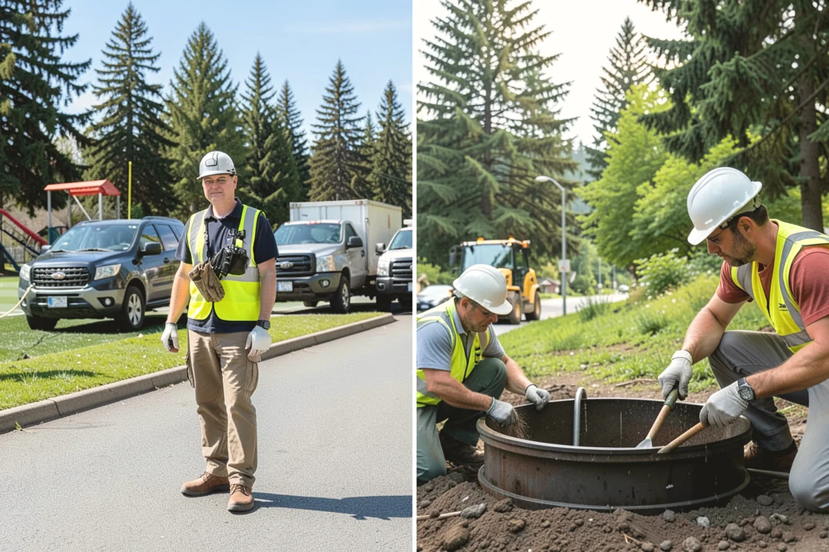 Municipal Bark Installation in Mountlake Terrace, Snohomish County, WA - We measure beds and confirm bark type, color, and target depth