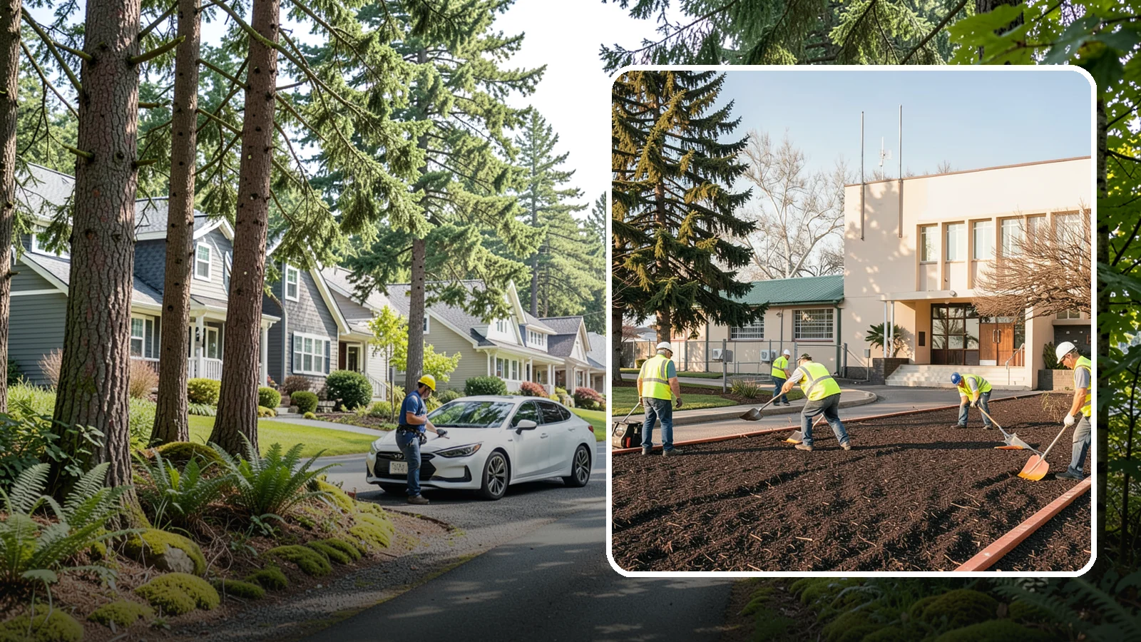 Municipal Bark Installation in Normandy Park, King County, WA - We supply and install fresh bark across public beds, medians, and park landscapes to suppress weeds and refresh appearance for...