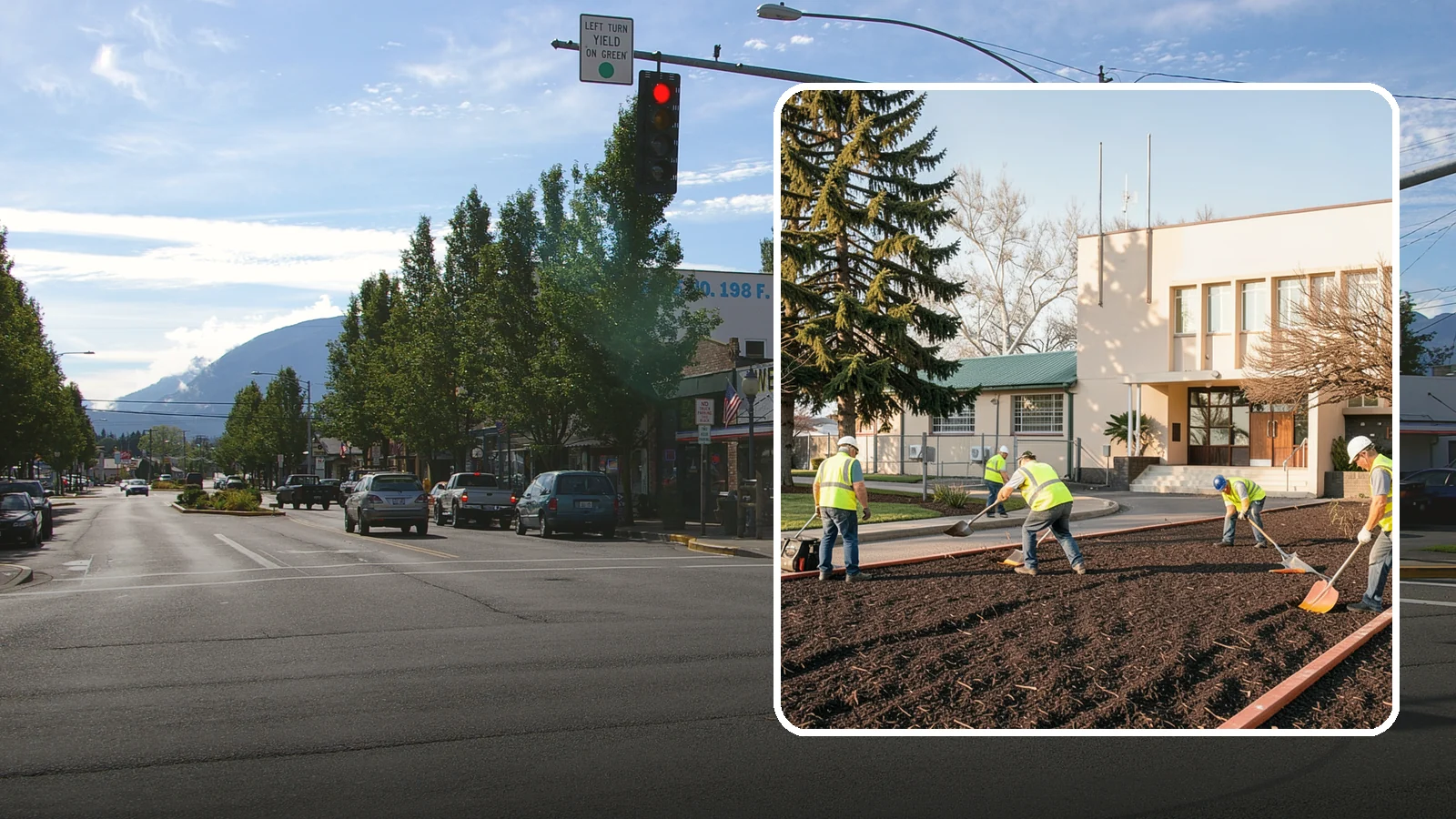 Municipal Bark Installation in North Bend, King County, WA - We supply and install fresh bark across public beds, medians, and park landscapes to suppress weeds and refresh appearance for...