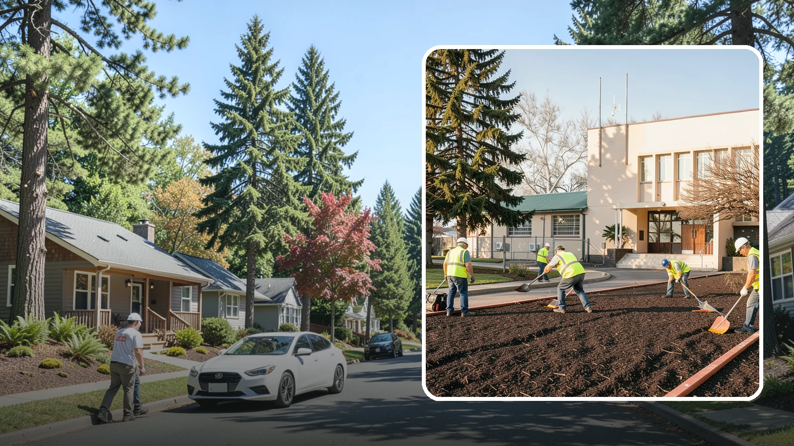 Municipal Bark Installation in Orting, Pierce County, WA - We supply and install fresh bark across public beds, medians, and park landscapes to suppress weeds and refresh appearance for...