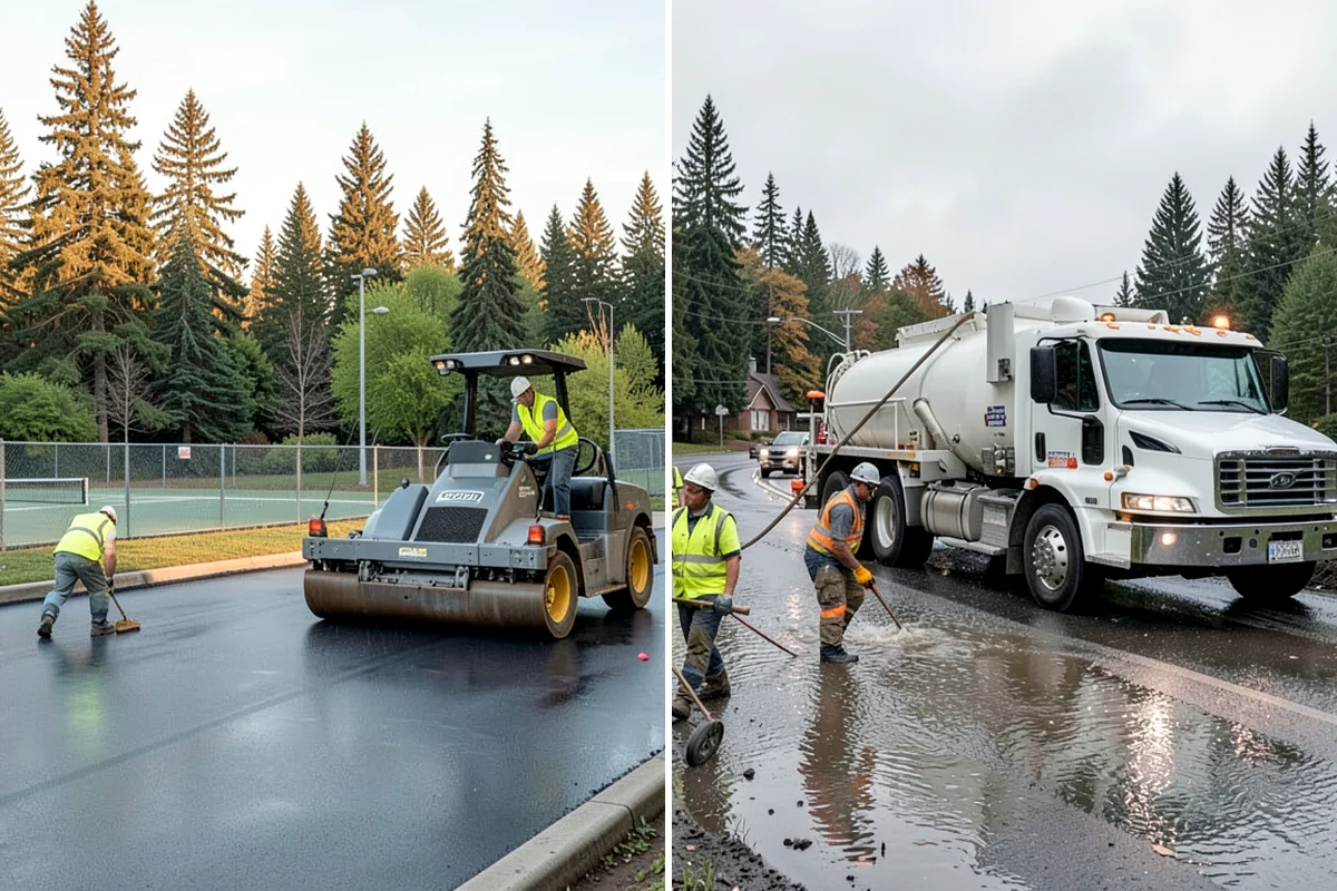 Municipal Bark Installation in Pacific, King County, WA - We measure beds and confirm bark type, color, and target depth