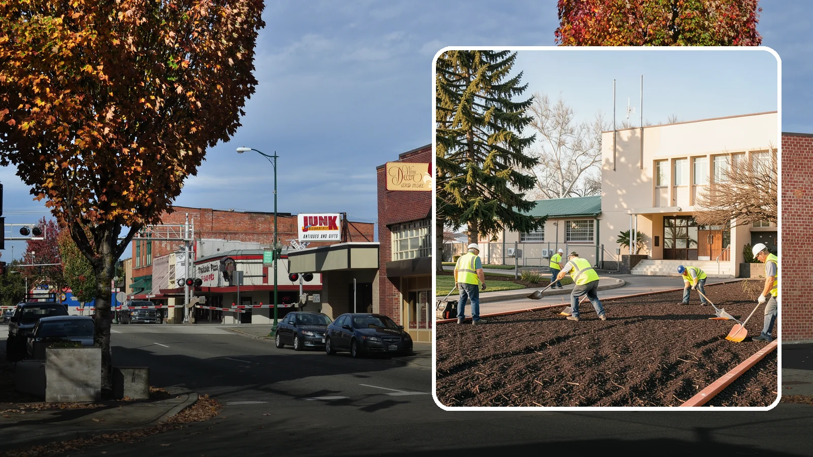 Municipal Bark Installation in Puyallup, Pierce County, WA - We supply and install fresh bark across public beds, medians, and park landscapes to suppress weeds and refresh appearance for...