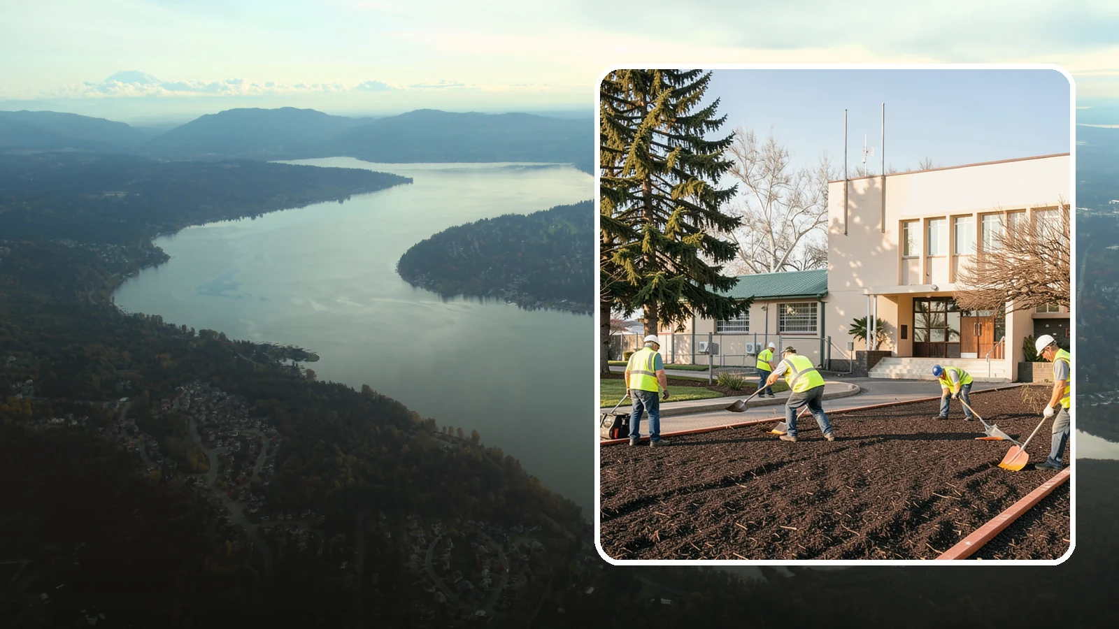 Municipal Bark Installation in Sammamish, King County, WA - We supply and install fresh bark across public beds, medians, and park landscapes to suppress weeds and refresh appearance for...