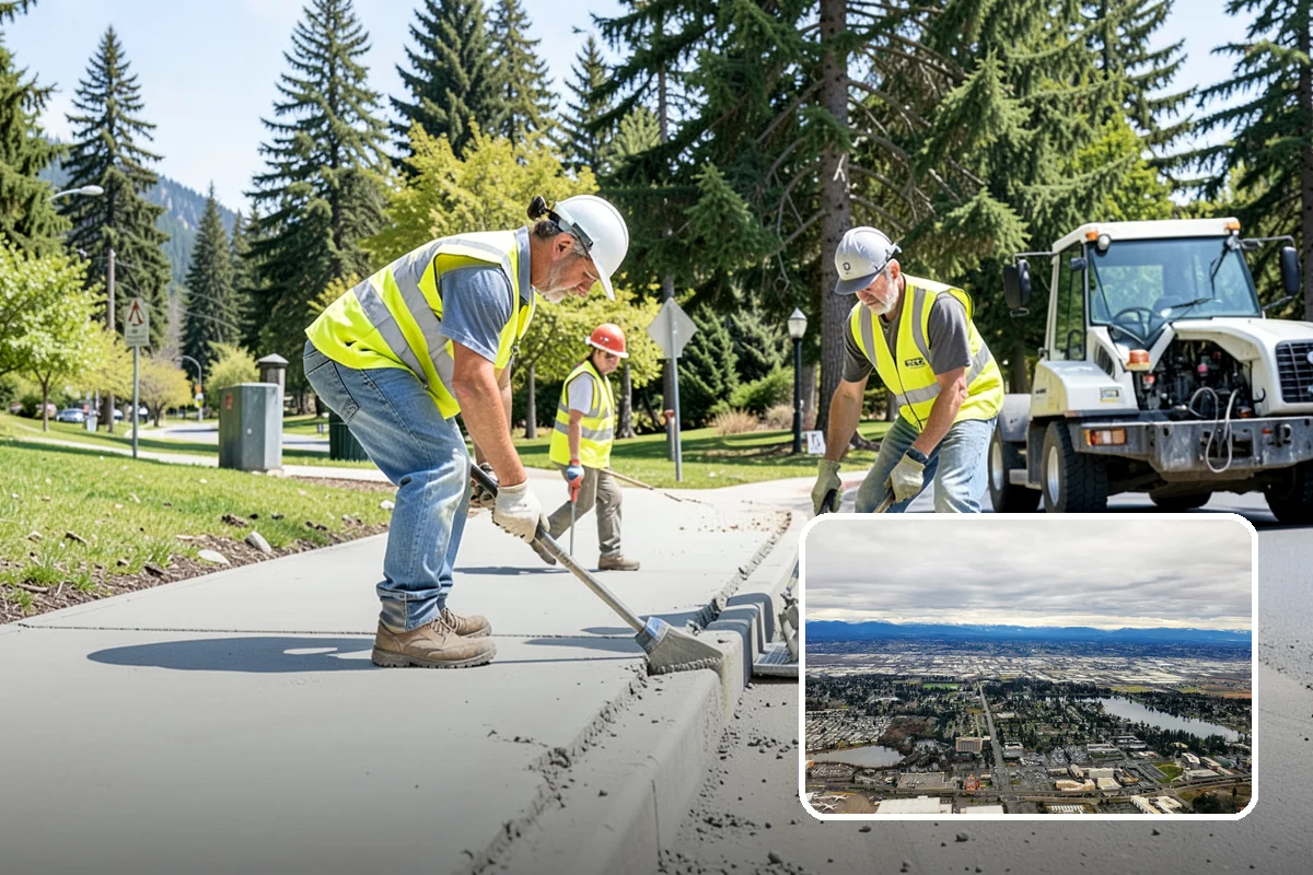 Municipal Bark Installation in SeaTac, King County, WA - Uniform bark depth improves the appearance of public landscapes