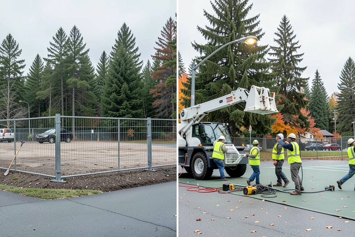 Municipal Bark Installation in Sedro-Woolley, Skagit County, WA - We measure beds and confirm bark type, color, and target depth