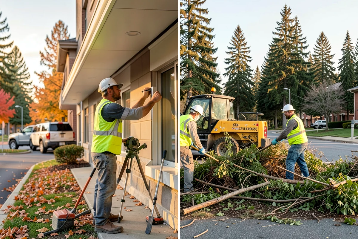 Municipal Bark Installation in Shoreline, King County, WA - We measure beds and confirm bark type, color, and target depth